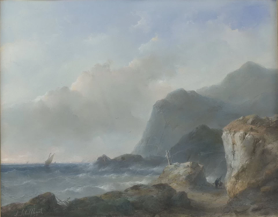 Una costa rocciosa - Rijksmuseum
